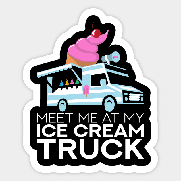 Ice Cream Truck Driver Sticker by TheBestHumorApparel